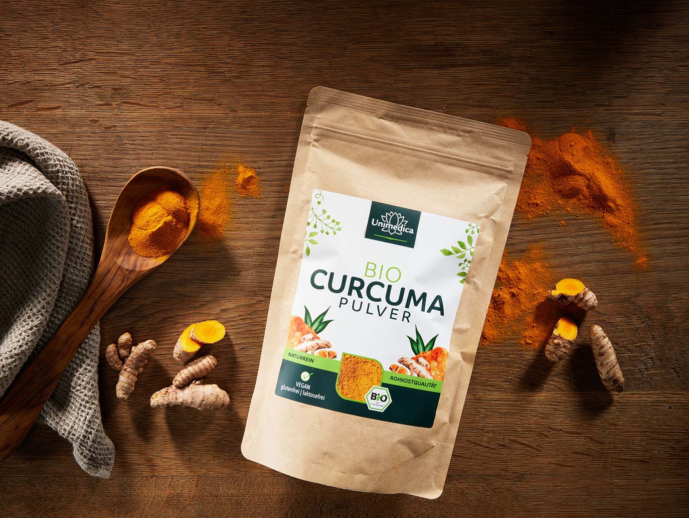 Curcuma en poudre - bio - 500 g - par Unimedica